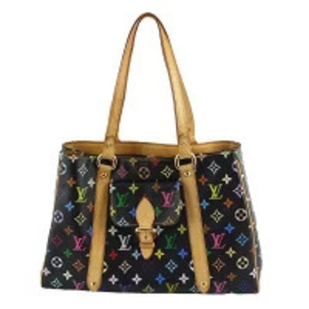 Louis Vuitton Aurelia Tote Bag Monogram Multicolor Noir Black